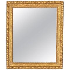 French Napoleon III Giltwood Mirror, circa 1870s 1