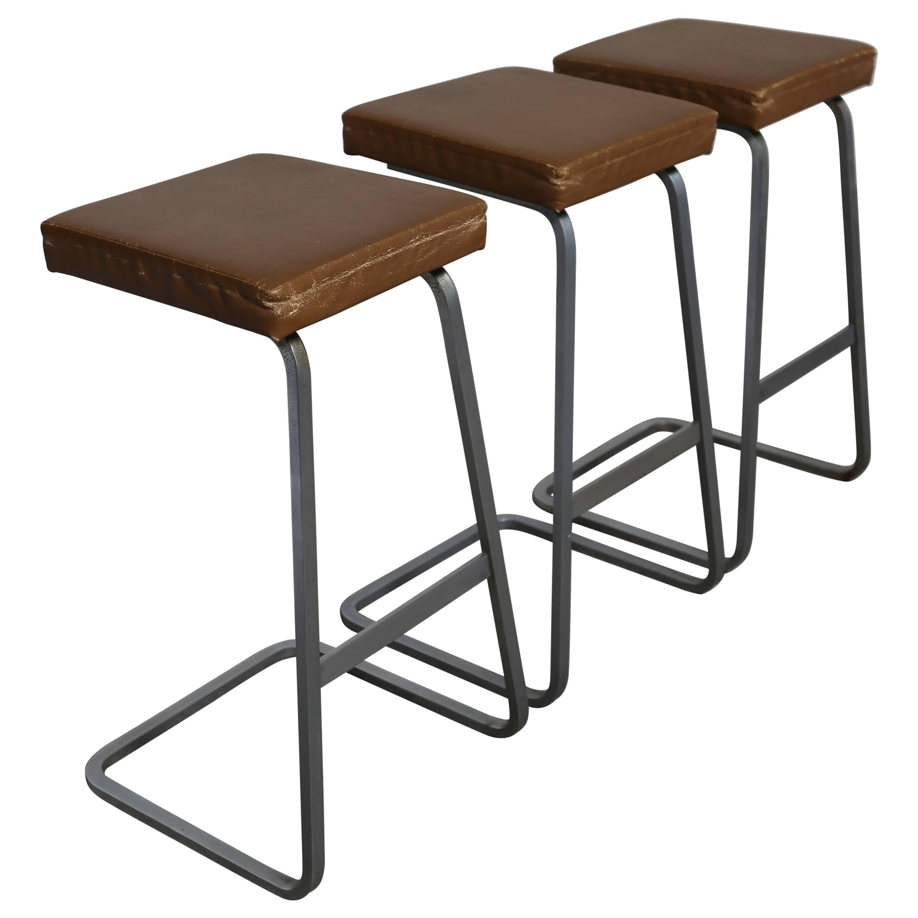 Bar Stools by Ludwig Mies van der Rohe for Knoll