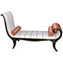  Regency Style Lacquer Chaise Longue or Sofa