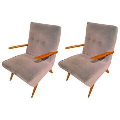 Pair of Vintage Italian Armchairs 8