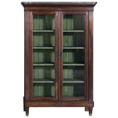 Antique 19th Century French Louis Philippe Walnut Vitrine