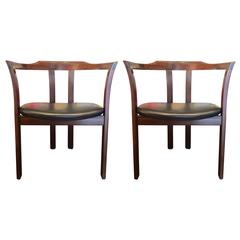 Pair of Hans Olsen Rosewood Chairs