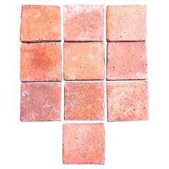 Original French Antique Square Terra Cotta Flooring, 18th-19th Century 6