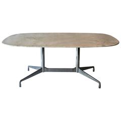 Eames for Herman Miller White Marble Dining Conference Table