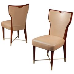 Pair of Chairs by Gio Ponti, Italy, 1950s 4