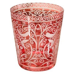 Cubitera, Cristal Rojo, Estilo Barroco, República Checa, Cristal Rojo Contemporáneo