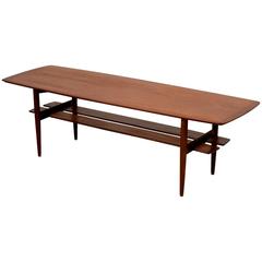Teak Coffee Table by H.W. Klein for Bramin Mobler