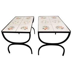 Pair of Roger Capron Coffee or Cocktail Tables, circa 1960