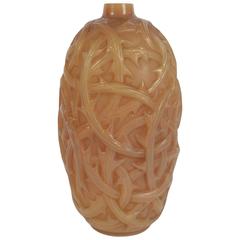 René Lalique Butterscotch "Ronces" Vase