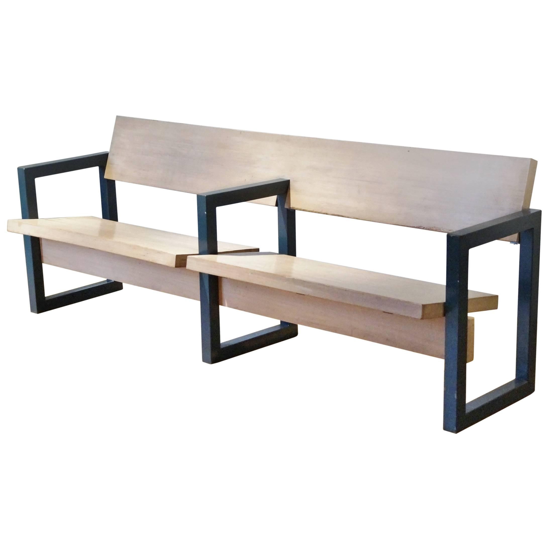 Gerrit Rietveld Church Pew for Hoeksteen Church, Uithoorn, Netherlands, 1963 For Sale