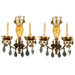 Pair of Fine French Mid-Century Wall Lights Sconces by Maison Baguès