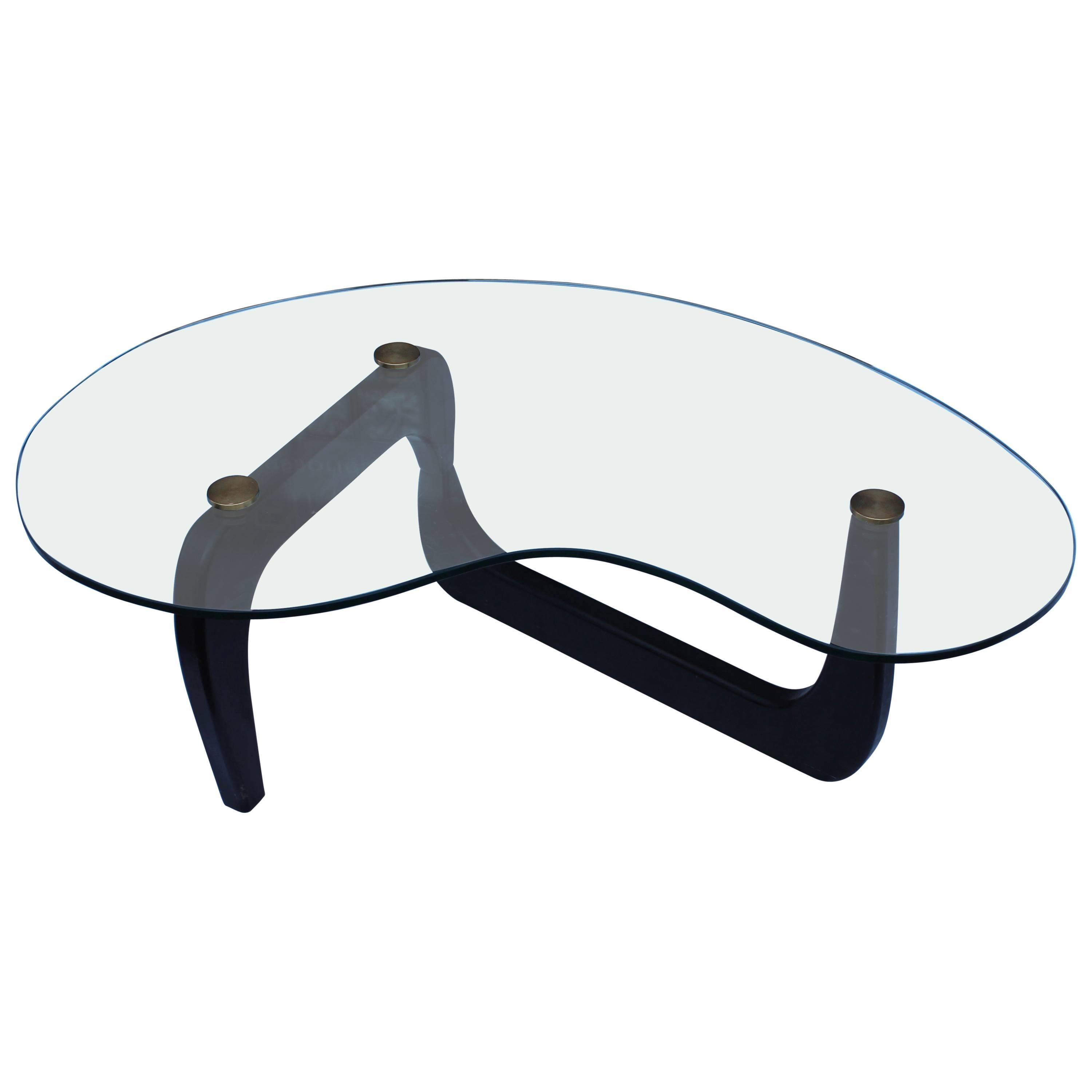 1950's Isamu Noguchi Style Kidney Shape Coffee Table