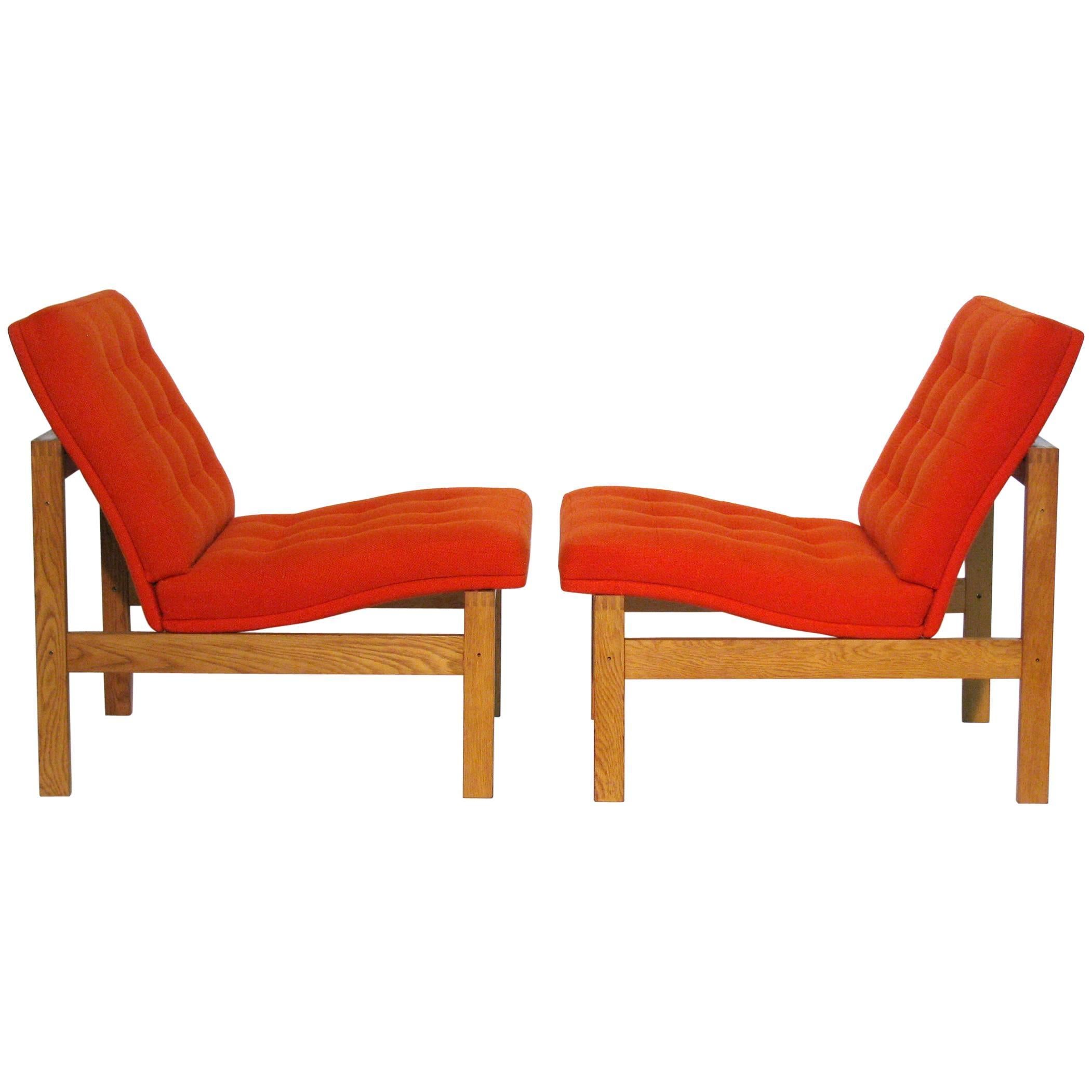 Pair of Easy Chairs by Ole Gjerløv-Knudsen and Torben Lind for France and Son For Sale