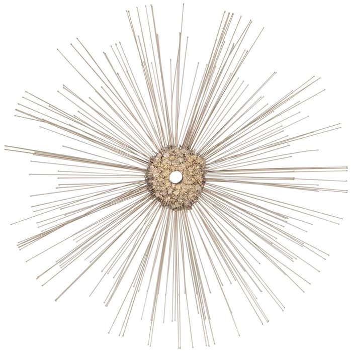 CB2 Brass Starburst Wall Sculpture