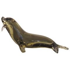 Art Glass Walrus by Salviati