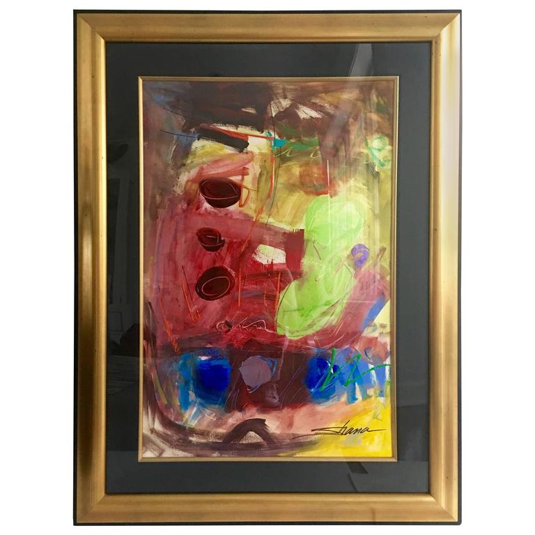 Original Abstract MixedMedia Painting by Shana DominguezSigned For