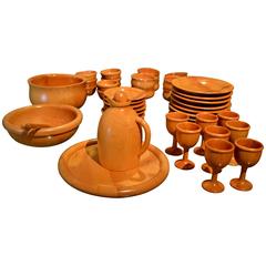 Vintage 46 Pieces Italian Sycamore Tableware by Pietro Manzoni for Vietri 1