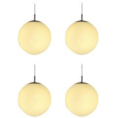 Set of Four Medium Size 
Morning Dew
 Hanging Pendants, RAAK, Netherlands, 1970s