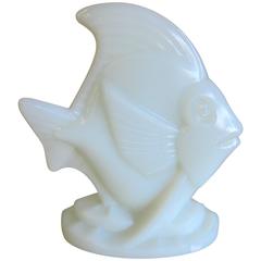 Opalising, Pressed Glass Fish by Marius-Ernest Sabino, 1920-1930