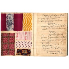 "Two Mid-19th Century Fabric Swatch Books" Books