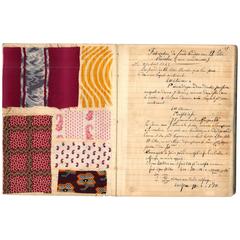 "Two Mid-19th Century Fabric Swatch Books" Books