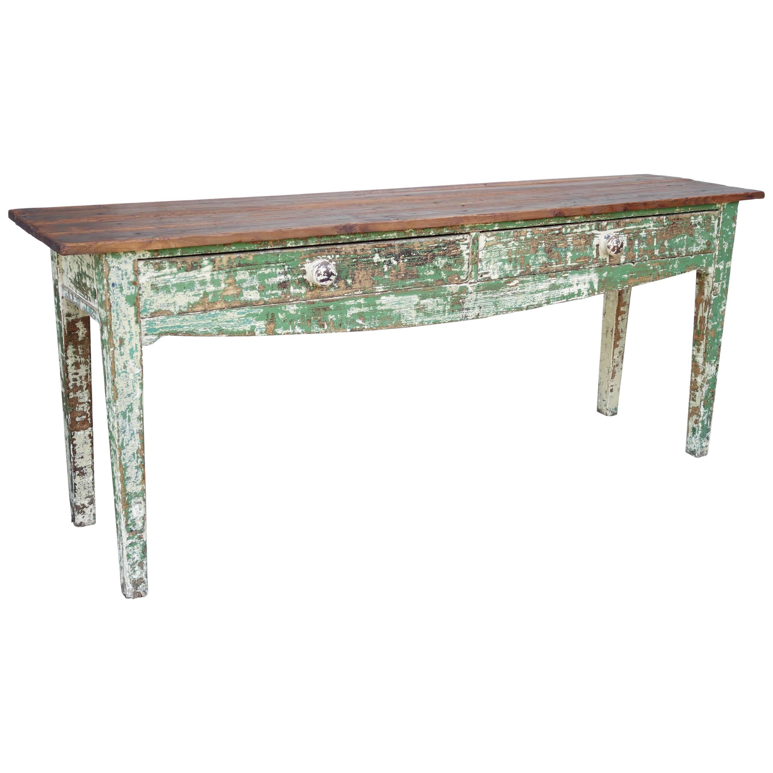 English Serving Table For Sale