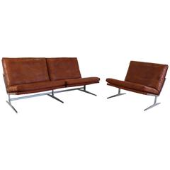 Bo-Ex Leather Seating Group by Kastholm and Fabricius 12