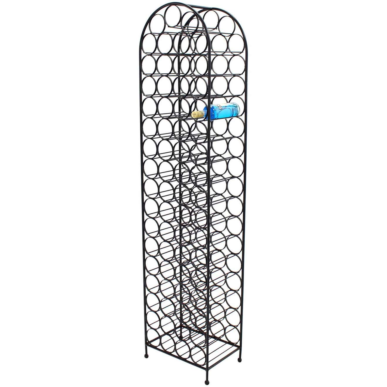 Large Tall Wrought Iron Wine Rack For Sale at 1stDibs | tall wine rack ...