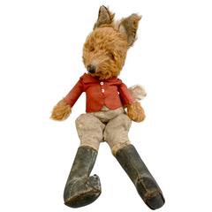 Vintage 20th Century Stuffed Clothed Fox