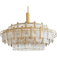 Imposing Huge Mid-Century Chandelier