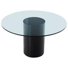 Round Italian Dining Table in Glass