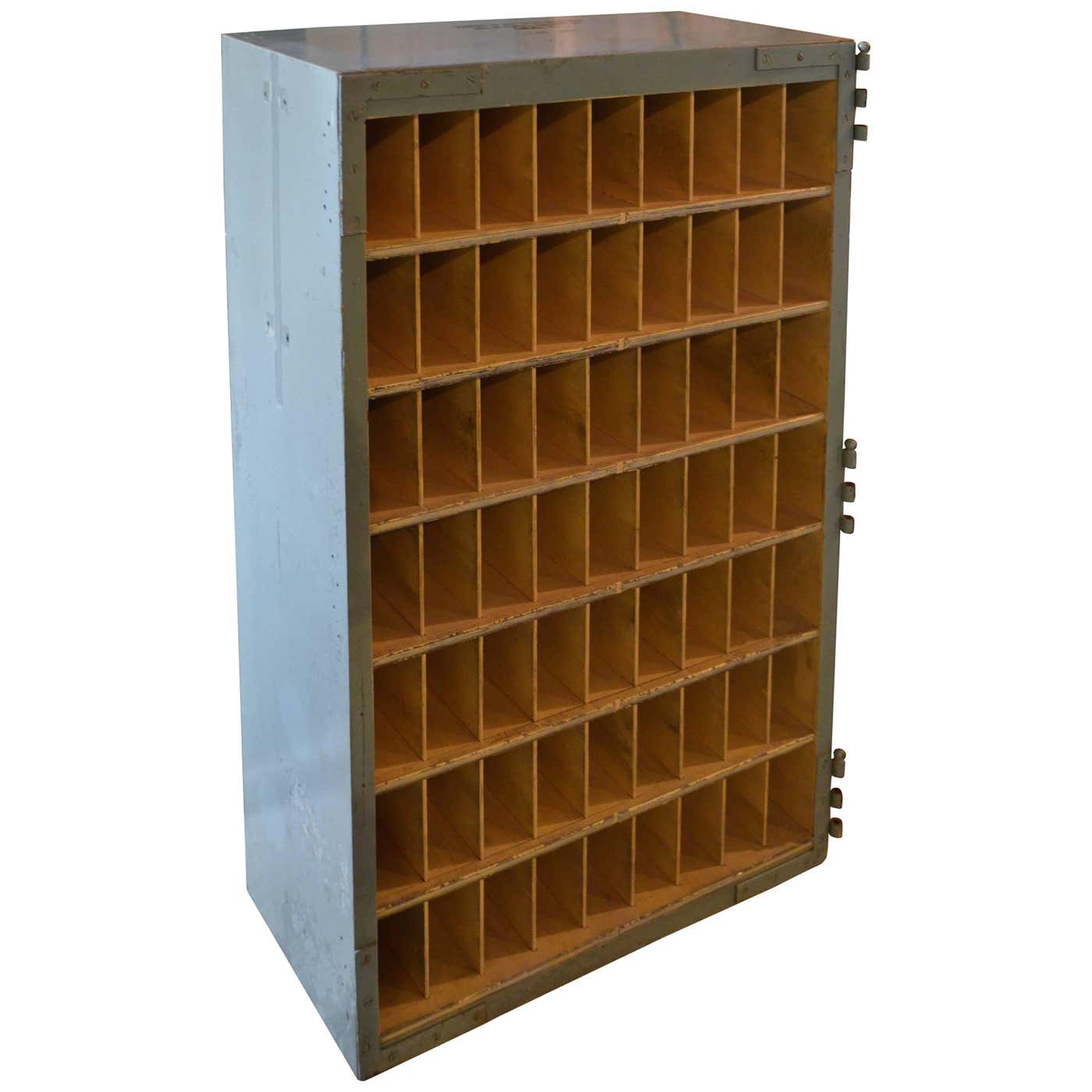 Postal Racks Cabinet Used to Slot Mail, US Postal Service, 1957 at 1stDibs | postal ...