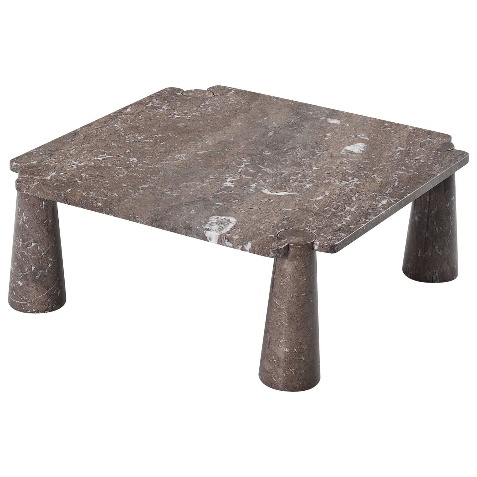 Angelo Mangiarotti Early 'Eros' Square Coffee Table in Marble