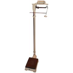 Bathroom Medical Weight Steel Scale, Working, Early 20th Century