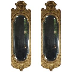 Pair of 18th Century English Giltwood Mirrors