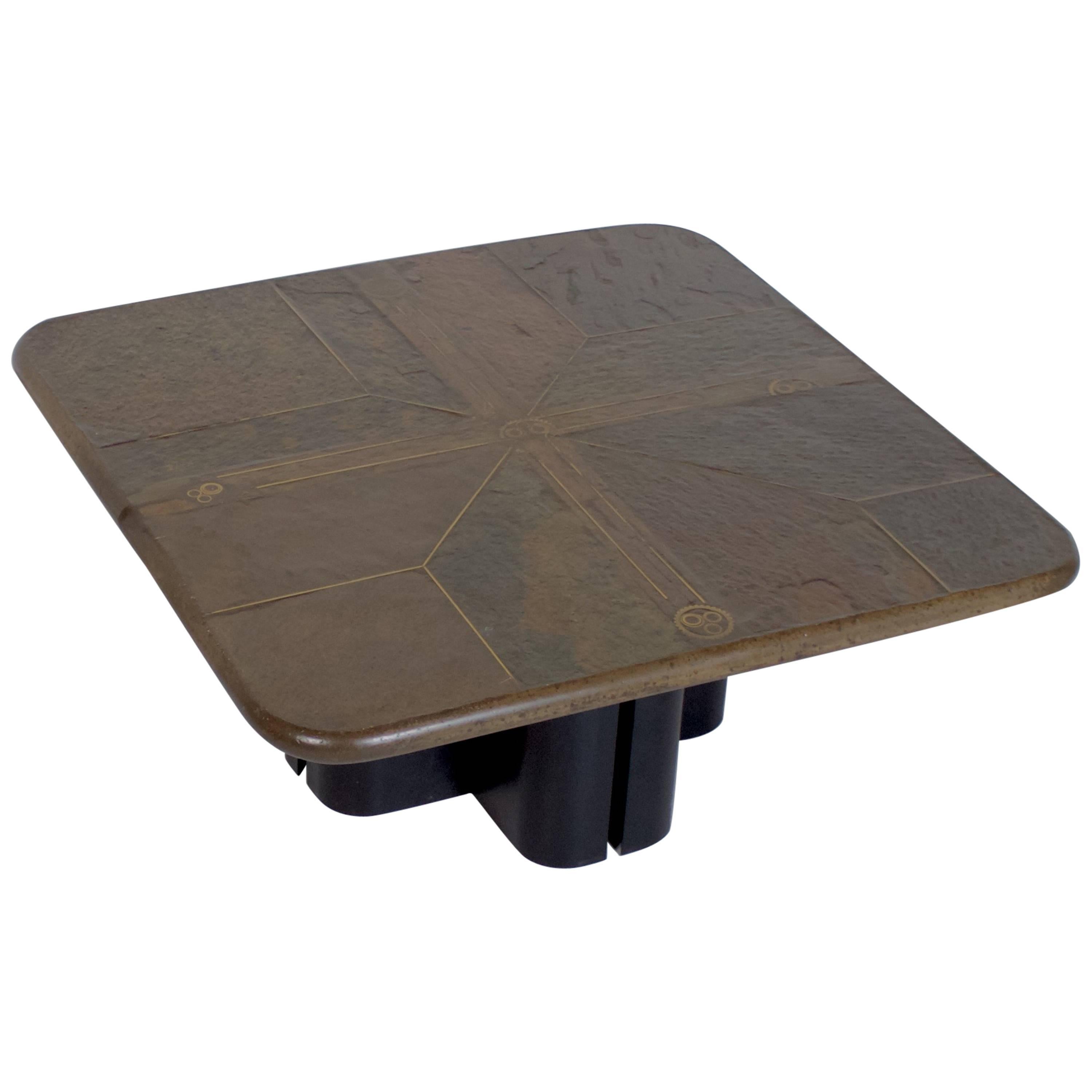 Table basse brutaliste de style Paul Kingma (One-Off) en vente