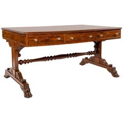 Antique Fine Regency Mahogany Partners Writing Table