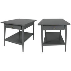 Pair of Lacquered 1950s Nightstands by Paul McCobb