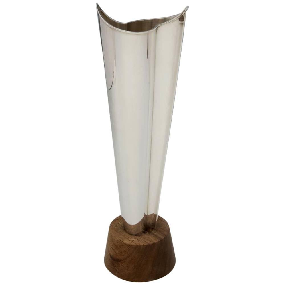 Modern Finnish Silver Vase For Sale