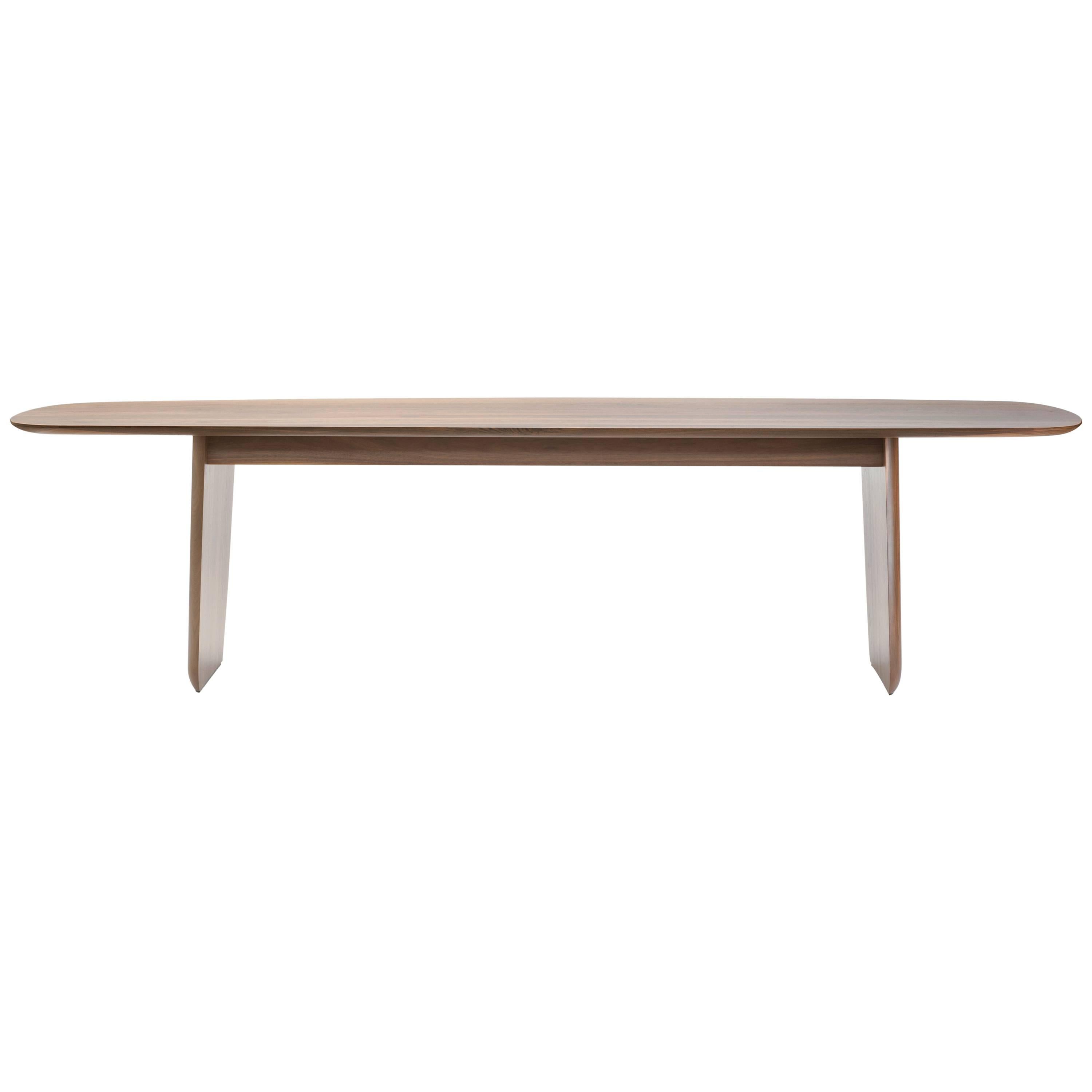 Plinth Walnut Dining Table by Rich Brilliant Willing