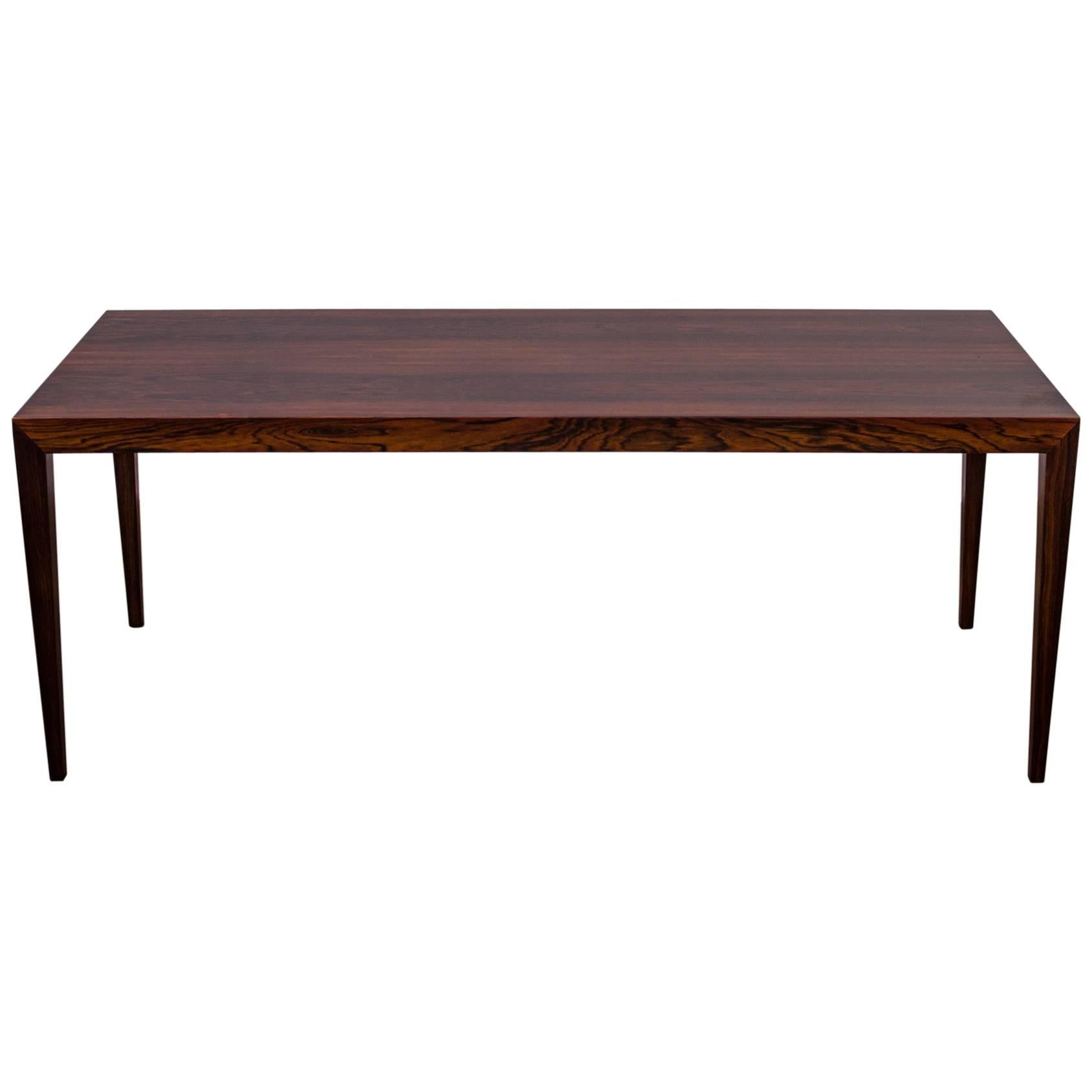 Severin Hansen Jr. for Haslev, Rosewood Coffee Table, Denmark, 1970s For Sale