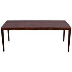 Severin Hansen Jr. for Haslev, Rosewood Coffee Table, Denmark, 1970s