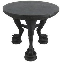 Etruscan Style BronzeTripod Table, Italy, 19th Century