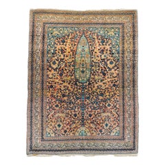 Rare tapis pictural animal Hadji Jalili Tabriz de la collection Zabihi