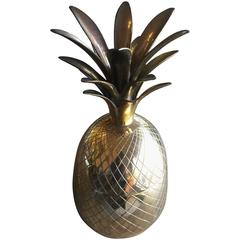 Retro Exquisite Brass Pineapple Ice Bucket or Trinket Box