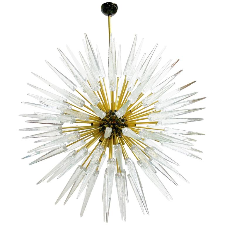 Murano Scherben und Messing Sputnik 1