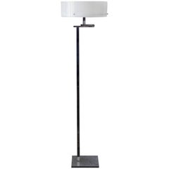 Chrome and Acrylic Flip-Top Floor Lamp