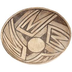 Pre-Historic Native American Southwestern Pottery Bowl, Mimbres, 1000-1200 CE