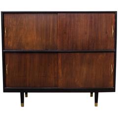Modern Mexican Lacquer and Mahogany Cabinet, 1950s 10