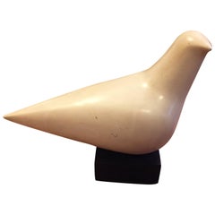 Signed White Dove Sculpture after Cleo Hartwig